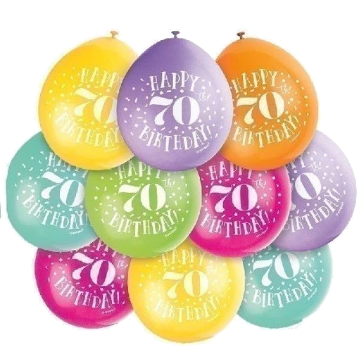 (10) 9In Happy 70Th Birthday Balloons