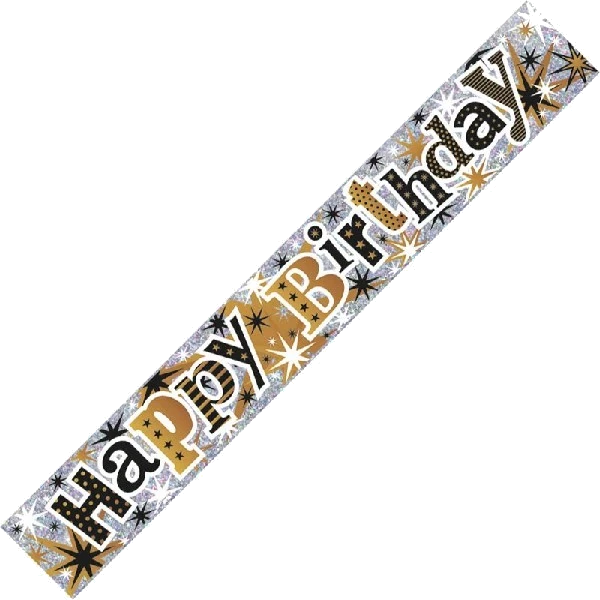 9Ft Happy Birthday Wall Banner 4