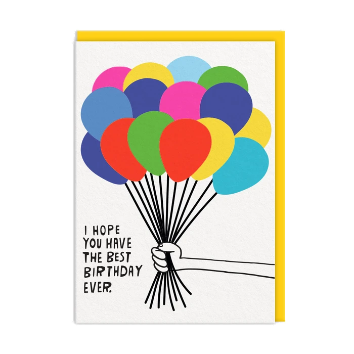 Best Birthday Balloon Card