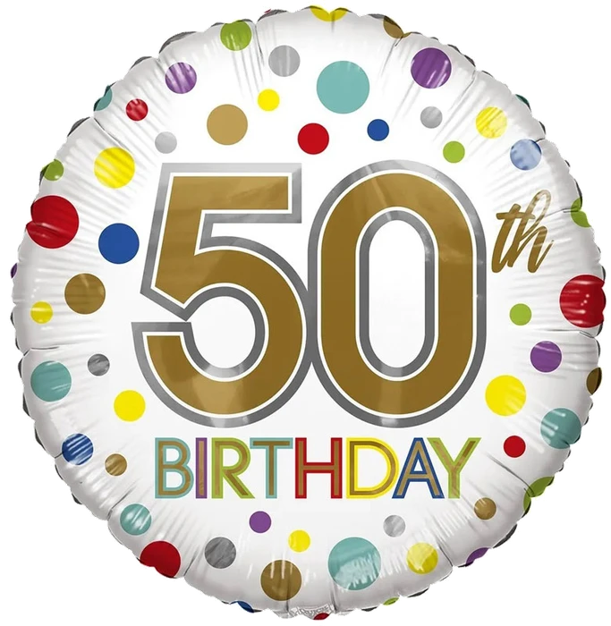18In Age 50 Eco Foil Balloon