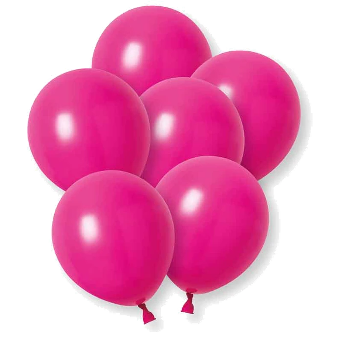 10PK 12in RASPBERRY BALLOONS