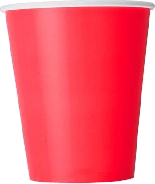 14PK 9OZ RUBY RED CUPS