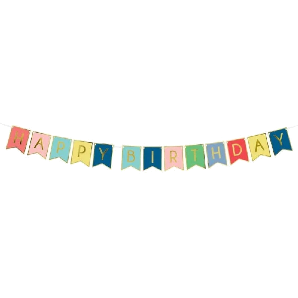 1.75M Happy Birthday Flag Bann