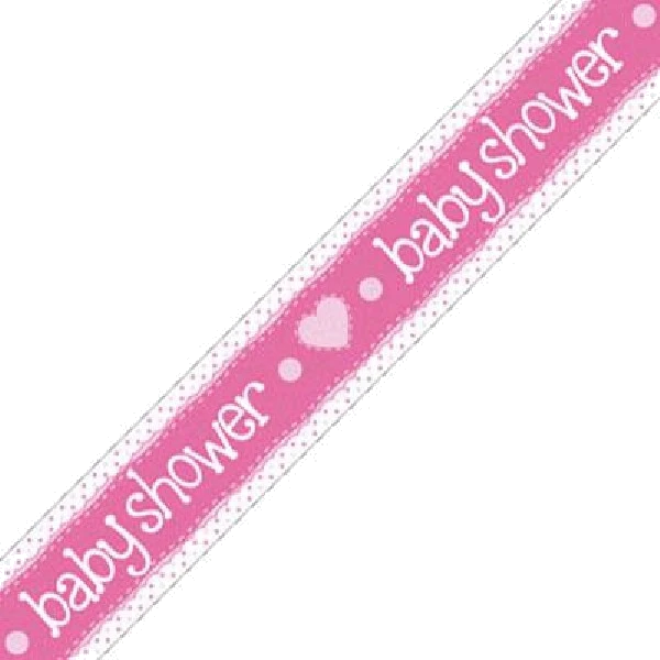 9FT BABY SHOWER PINK BANNER