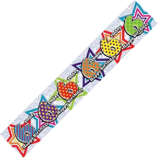 AGE 6 9FT WALL BANNER