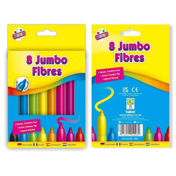 (8) JUMBO FIBRE COLOURING PE