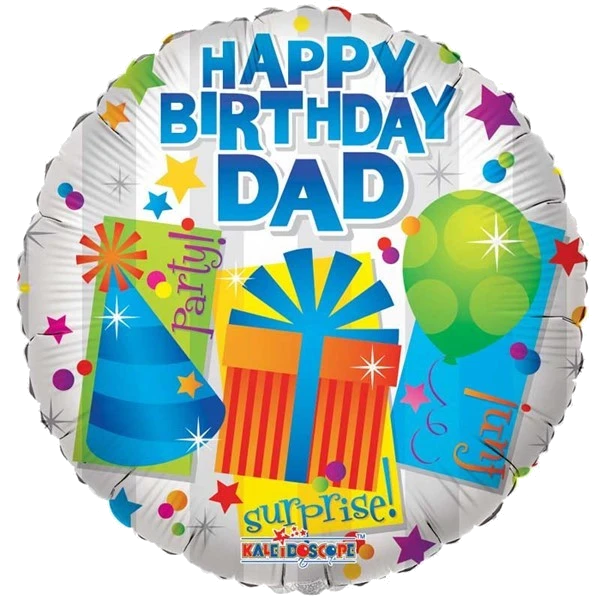 18IN HAPPY BIRTHDAY DAD FOIL BALLOON