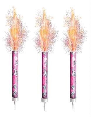 3PK PINK FOUNTAIN DECORATION