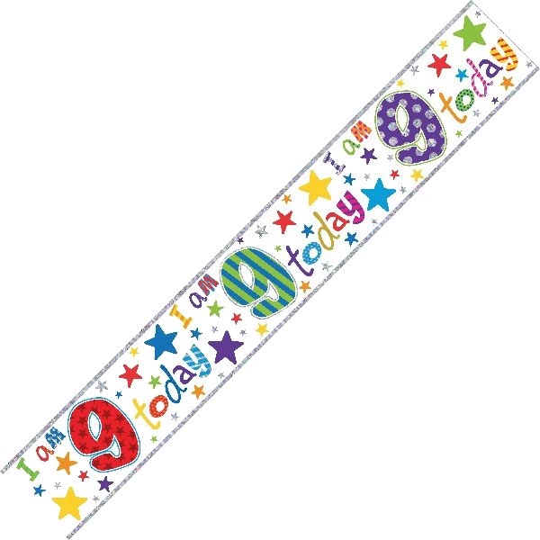AGE 9 9FT WALL BANNER