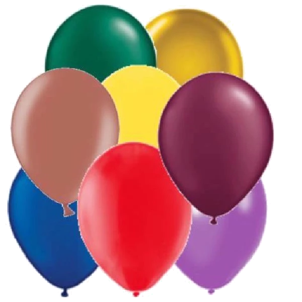 (8) 12In Asst Pearlised Asst Balloons