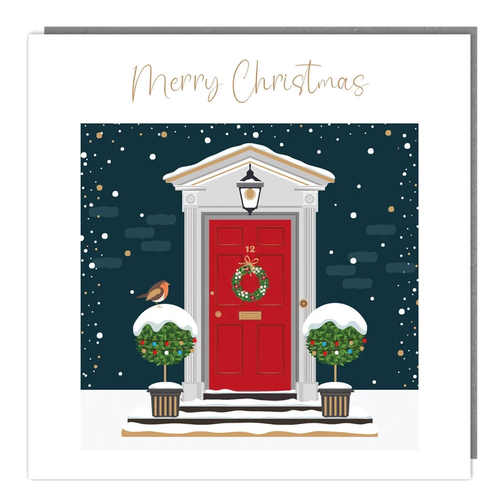 Pack Of 5 - Robin & Door - 140X140 - Foil - Rt