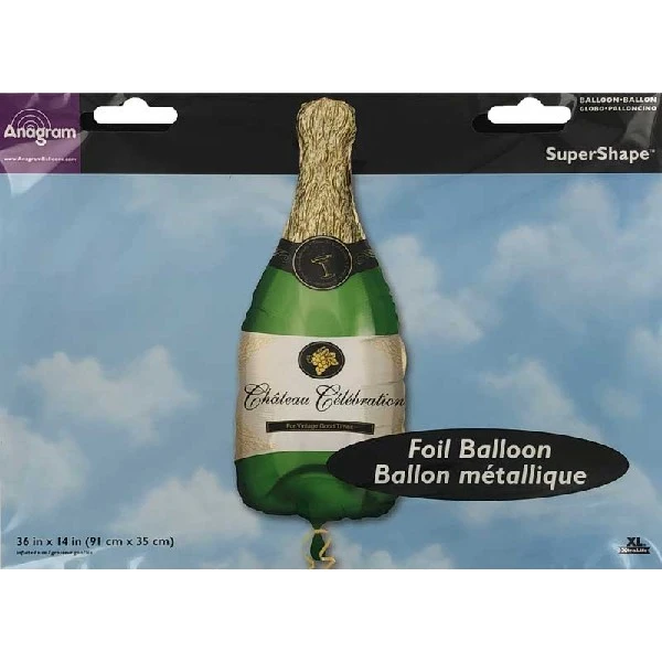 Champagne Bottle Jumbo Foil Balloon