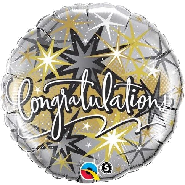 CONGRATS ELEGANT 18IN FOIL BALLOON