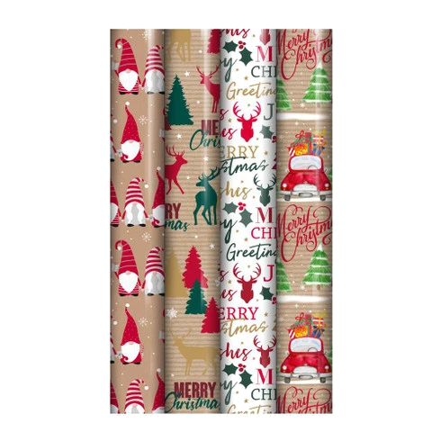 4M Sim Kraft Christmas Roll W