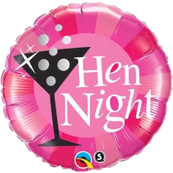 HEN NIGHT PINK 18IN FOIL BALLOOM