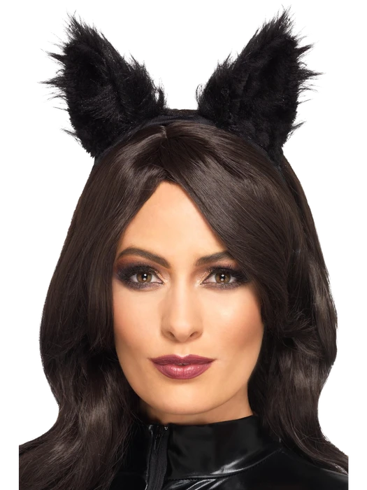 Long Pile Fur Cat Ears