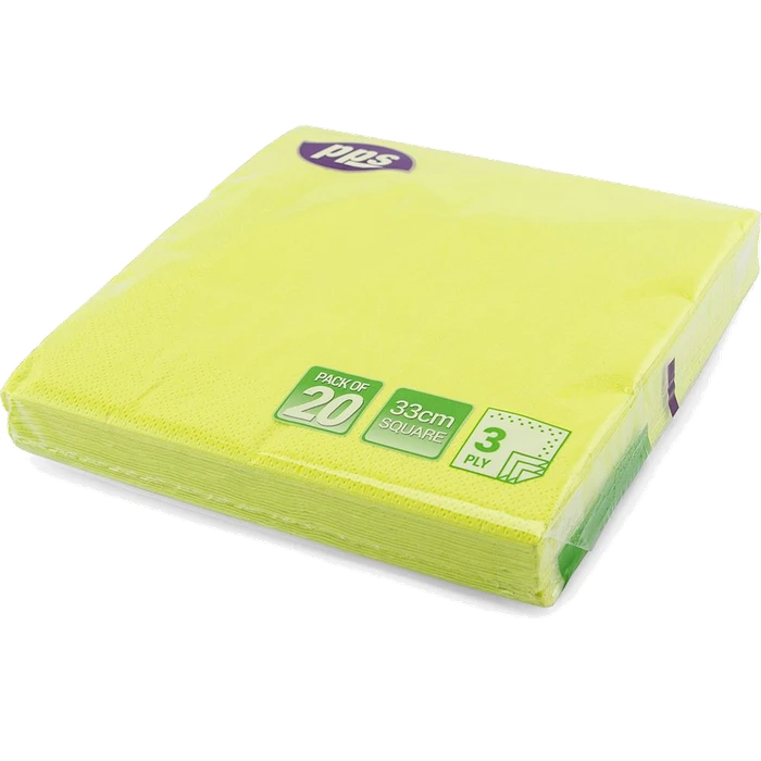 Pps 3Ply 33Cm 20 Napkins Lime