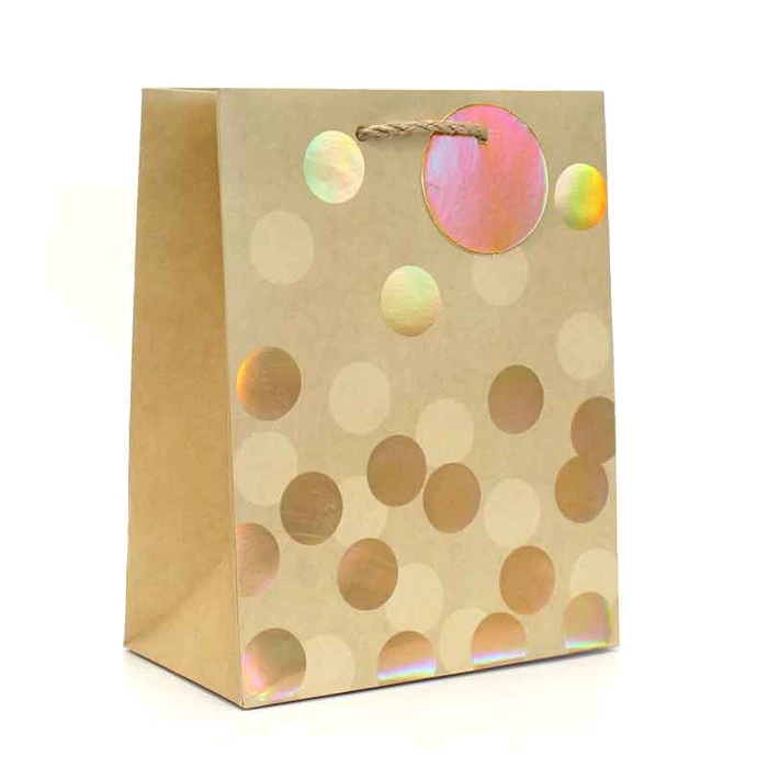 Gold Spots Medium Gift Bag 12S