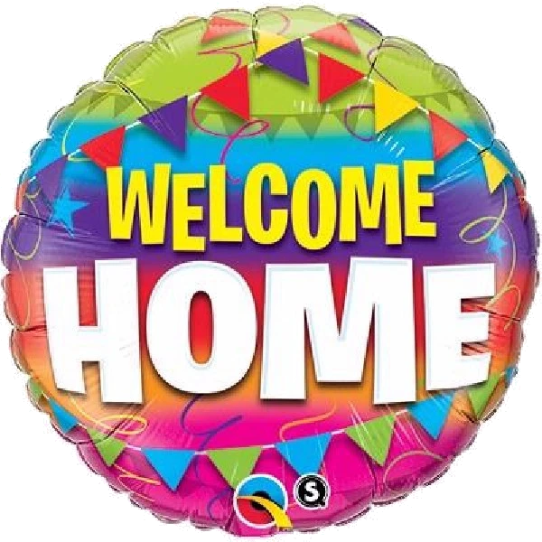 WELCOME HOME PENNANTS 18IN FOIL