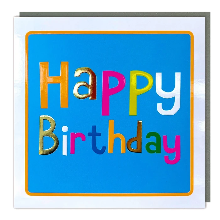 Jellybean - Happy Birthday - Neon/Foil/Emb