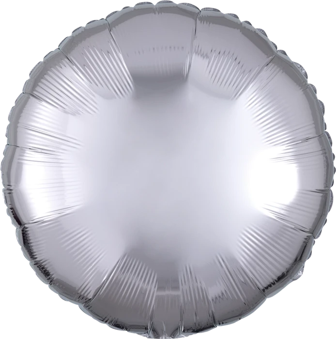 18In Metallic Silver Circle Foil