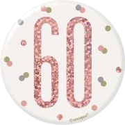 3In Glitz Rose Gold 60 Badge