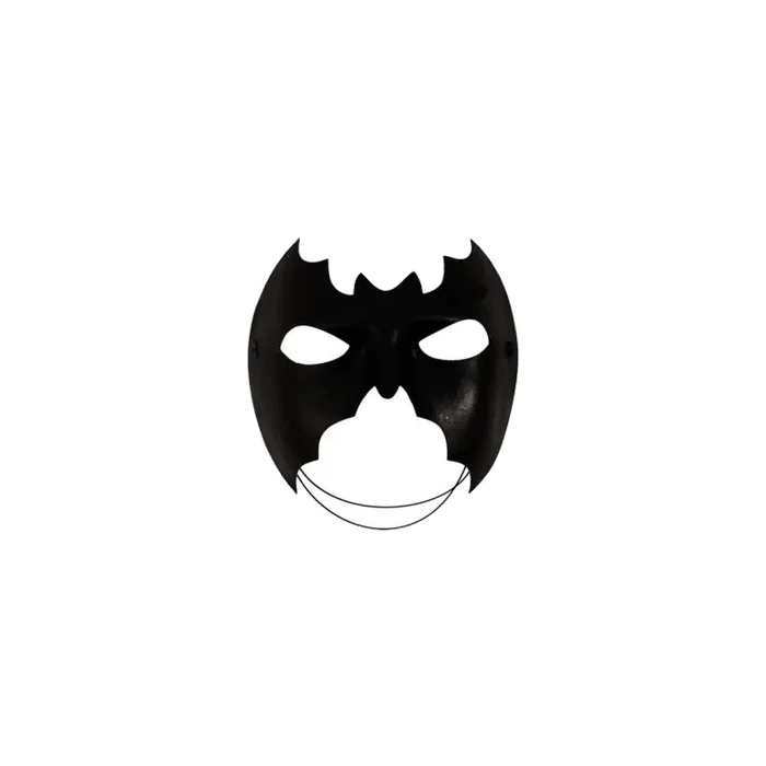 Black Half Bat Mask