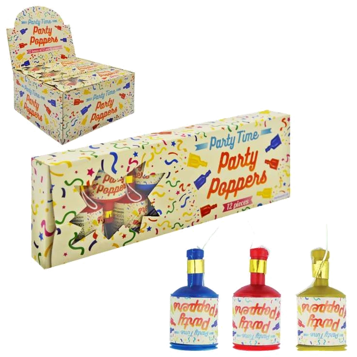 FUNTIME PARTY POPPERS BOX 12