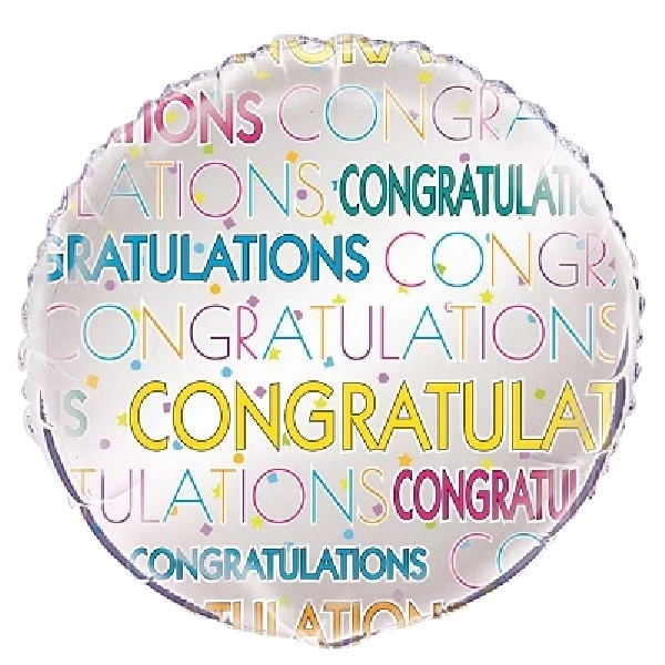 18IN BRGHT STAR CONGRATS FOIL BALLOON