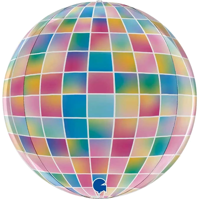 15In Strobo Globe 4D Foil Balloon