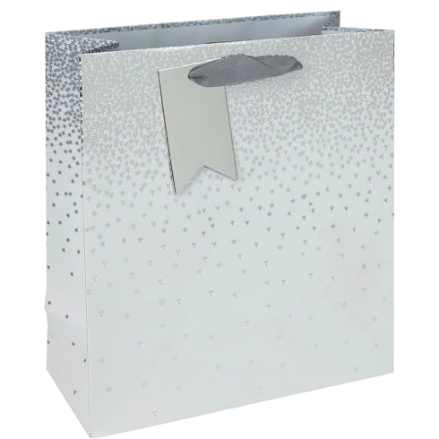 WHITE OMBRE XLG GIFT BAG 6S