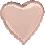 18In Rose Gold Heart Foil