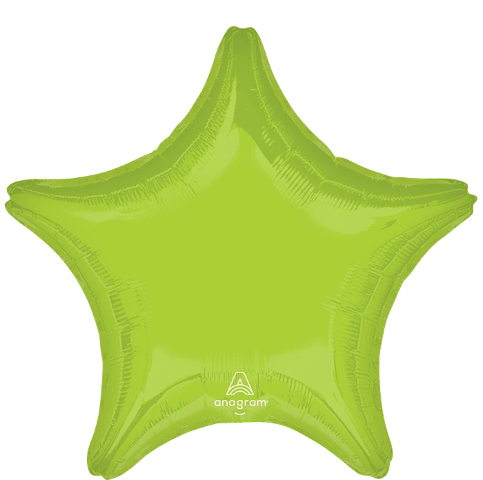 19In Vibrant Green Star Shaped F