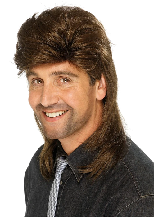 Mullet Wig Brown