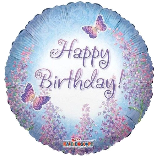 18In Happy Birthday Purple Lilac