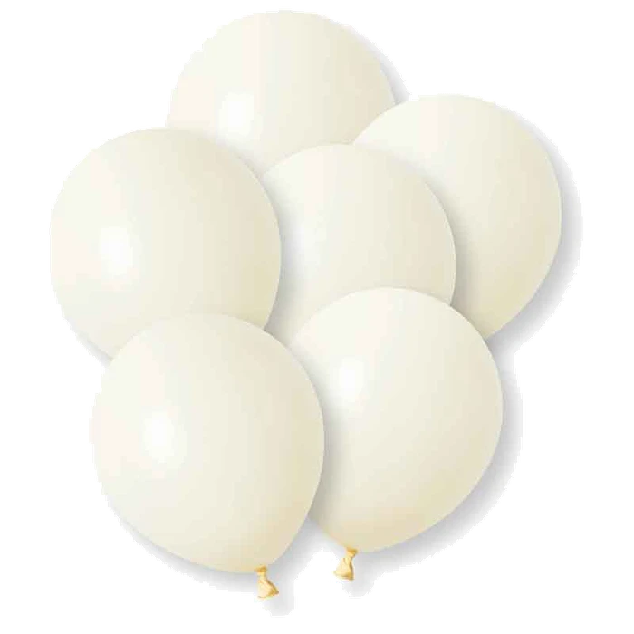 10PK 12in IVORY BALLOONS