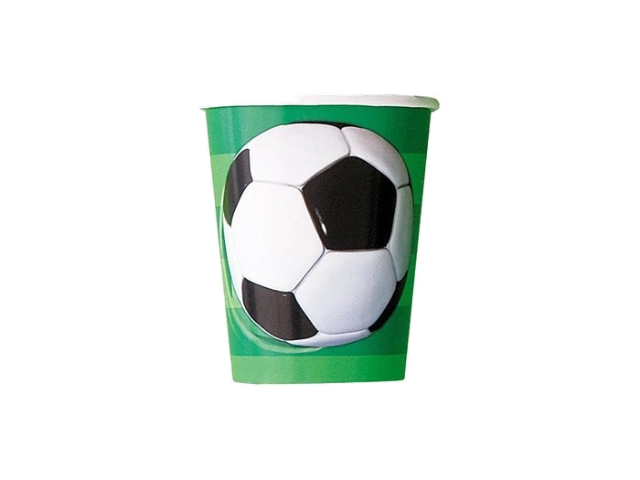 (8) 9Oz 3D Football Cups