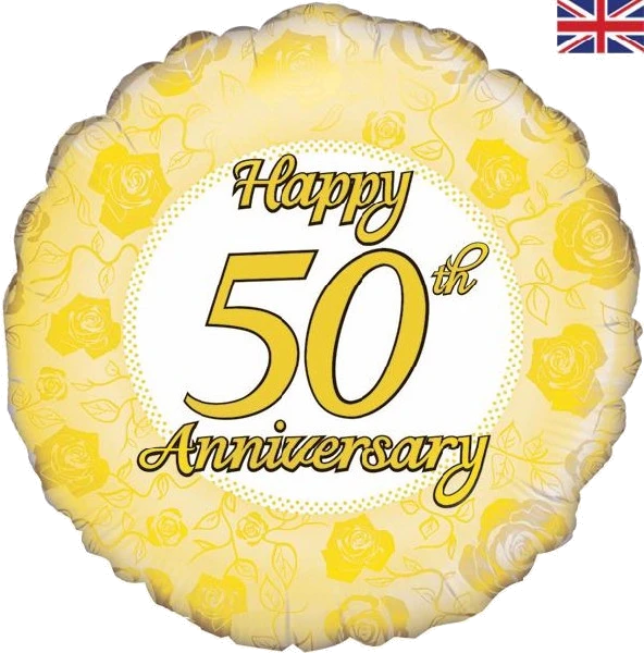 HAPPY 50TH ANNIVERSARY 18IN FOIL