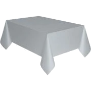 Silver Plastic Tablecover (Standard Packaging)