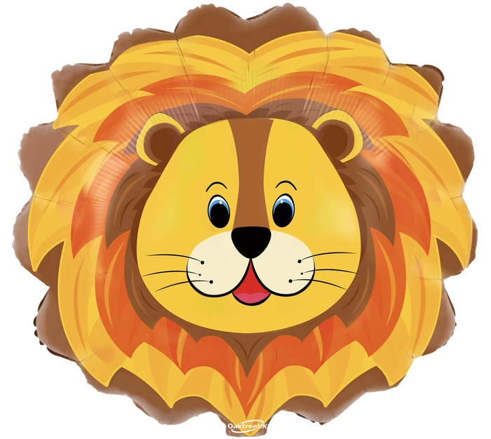 30In Lion Head Shaped Foil