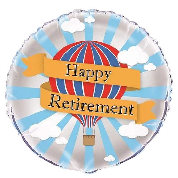 18IN HOT AIR RETIREMENT FOIL BALLOON