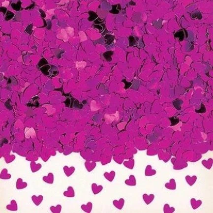Sparkle Hearts Hot Pink Confetti