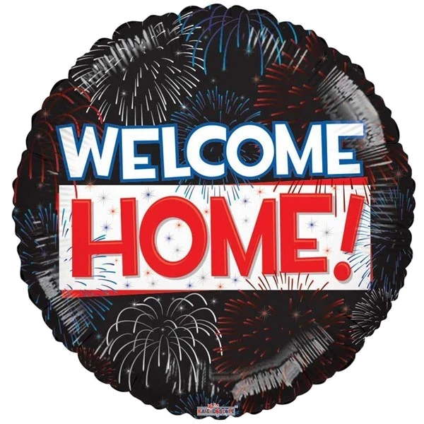 18IN WELCOME HOME FIREWORKS FOIL