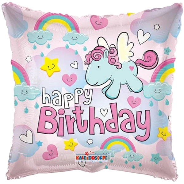 18IN BIRTHDAY PONY FOIL BALLOON