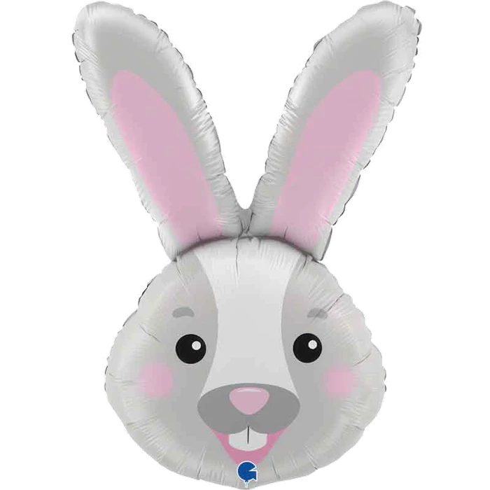 37In Bunny Head Foil Balloon