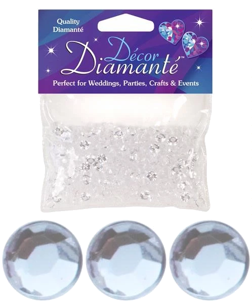 6Mm Clear Diamante Diamonds