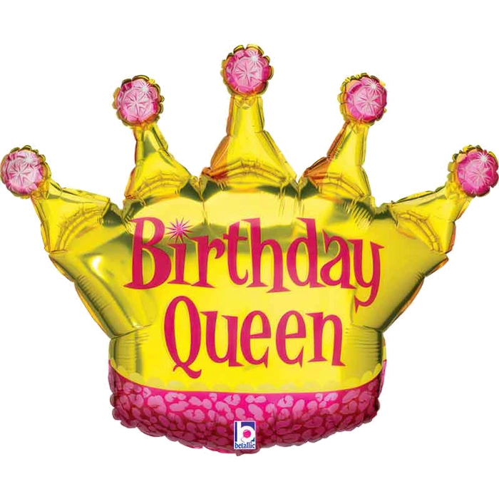 36In Birthday Queen Foil Ball