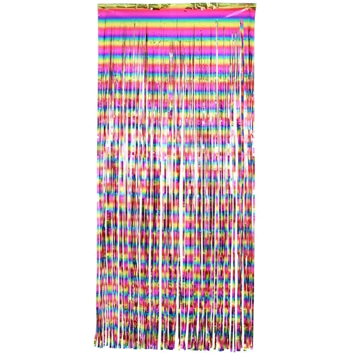 Rainbow Foil Door Curtain