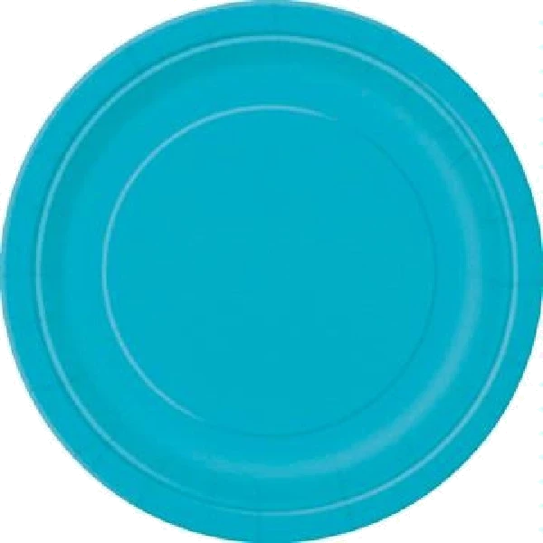 16PK CARIBBEAN TEAL 9IN PLATES