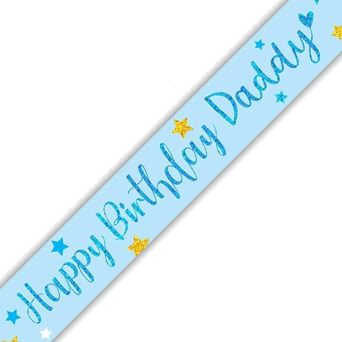 9Ft Happy Birthday Daddy Banner
